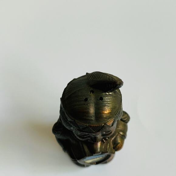 Vintage Metal Native American Salt Shaker - Picture 3 of 5